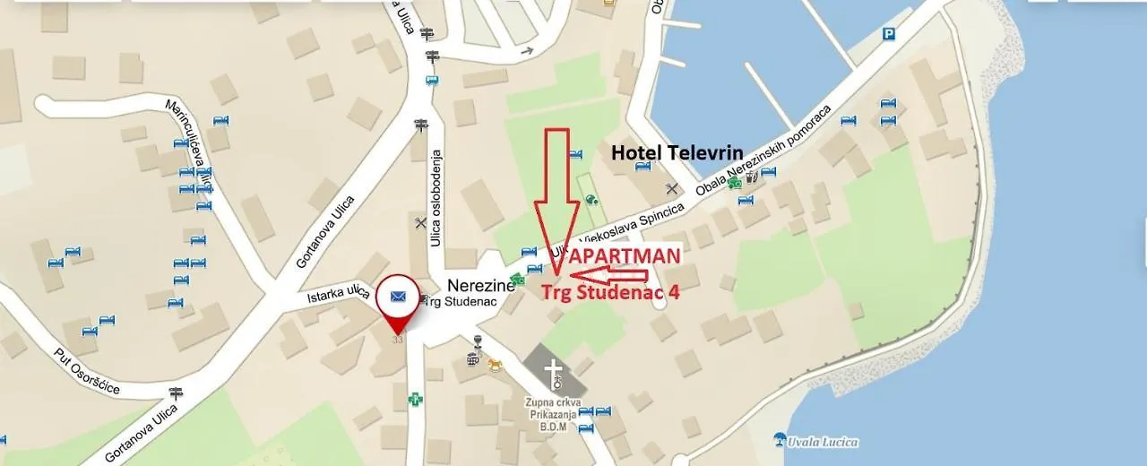Nerezine Centrum Apartman Pro 3 Osoby